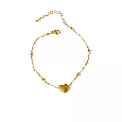 Yvonne - 18k gold plated heart bracelet