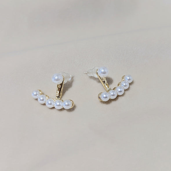 Kyla - 18k gold plated bead style detachable stud earring
