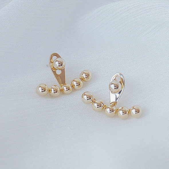 Kyla - 18k gold plated bead style detachable stud earring